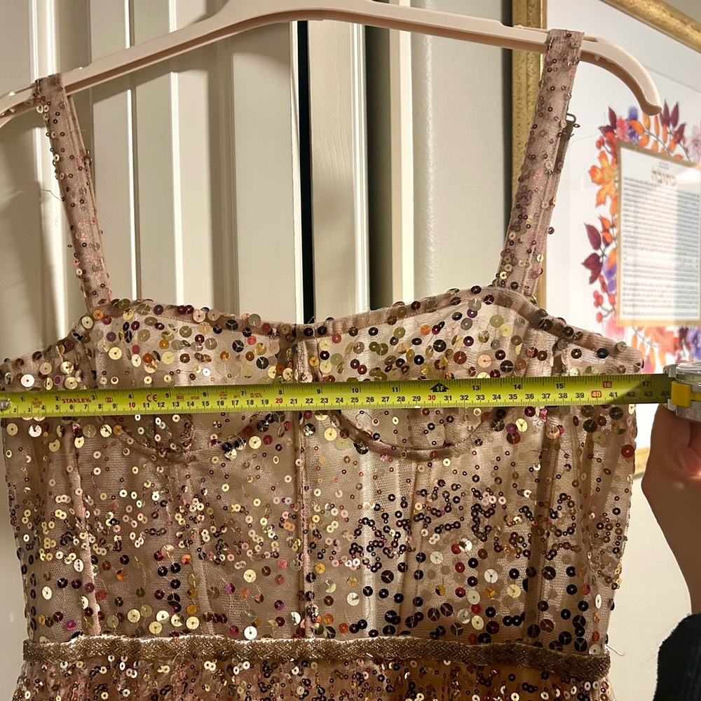 Bronx and Banco Gold Sequin Maxi Dress - Picture 7 of 7